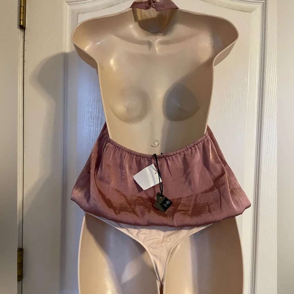 NWT PAIGE Presa Bodysuit in Aurora‎ Sleeveless Halter Feminine Party Festival S